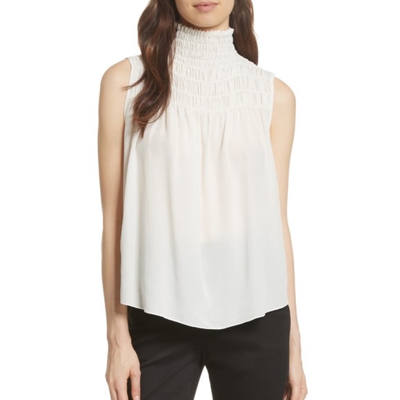 Frame Denim Tops - Frame smocked white top